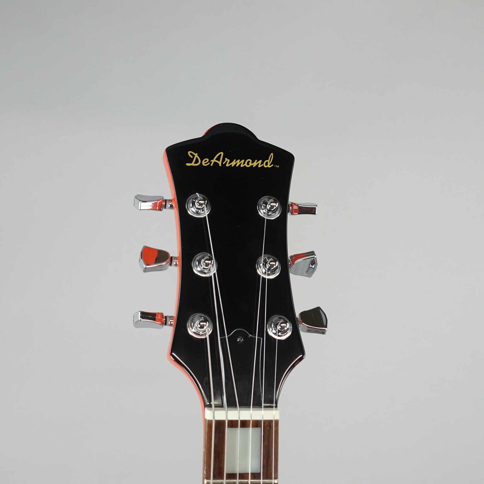 DeArmond M66 Solid Body Electric Guitar - Fiesta Red (Used)