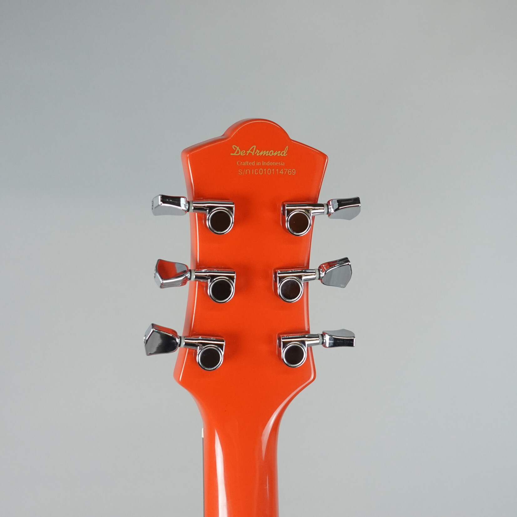 DeArmond M66 Solid Body Electric Guitar - Fiesta Red (Used)