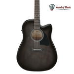 IBANEZ Ibanez AAD77CE Acoustic-Electric Guitar - Black Sunburst