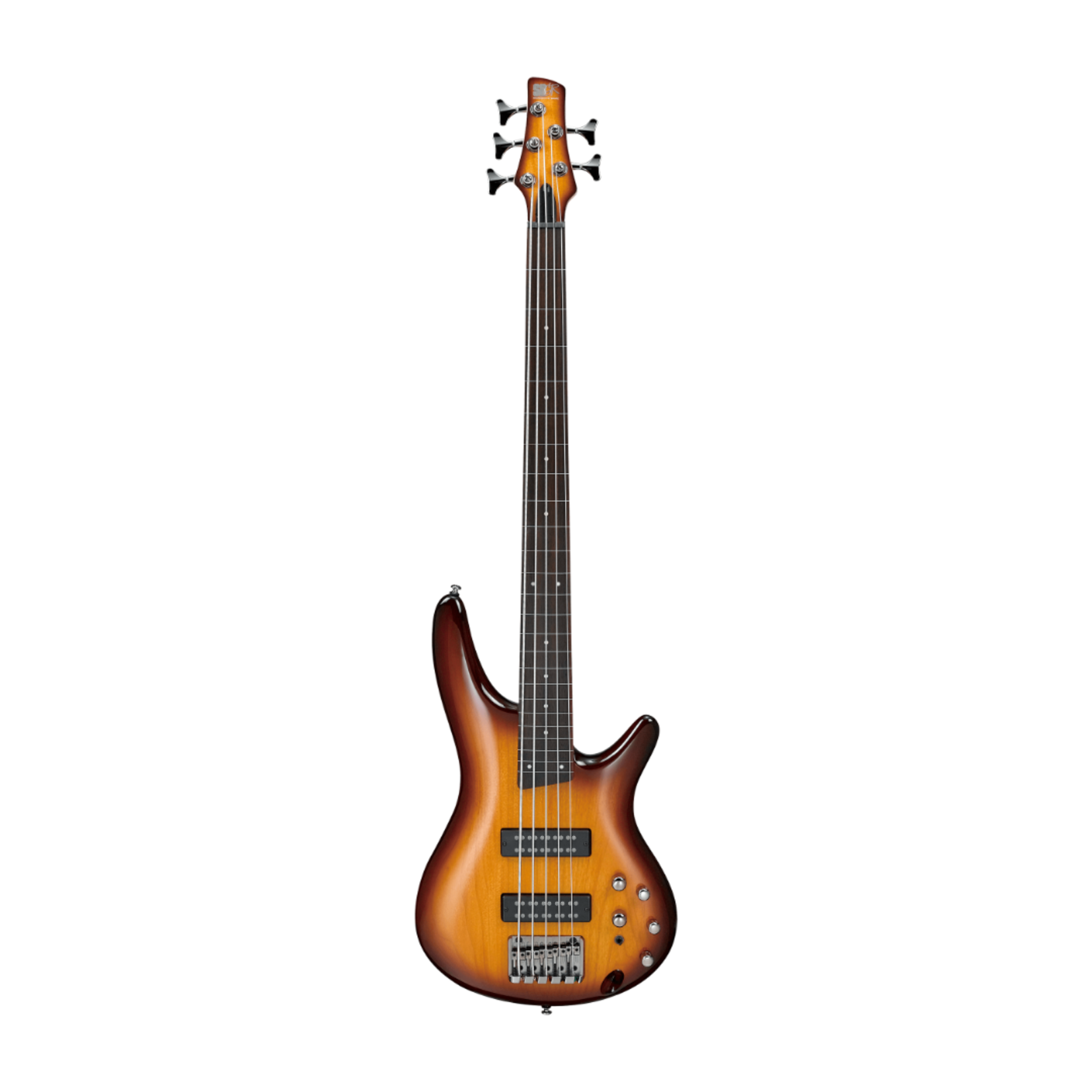 Ibanez Standard SR375E Fretless 5-String Bass Guitar - Brown Burst