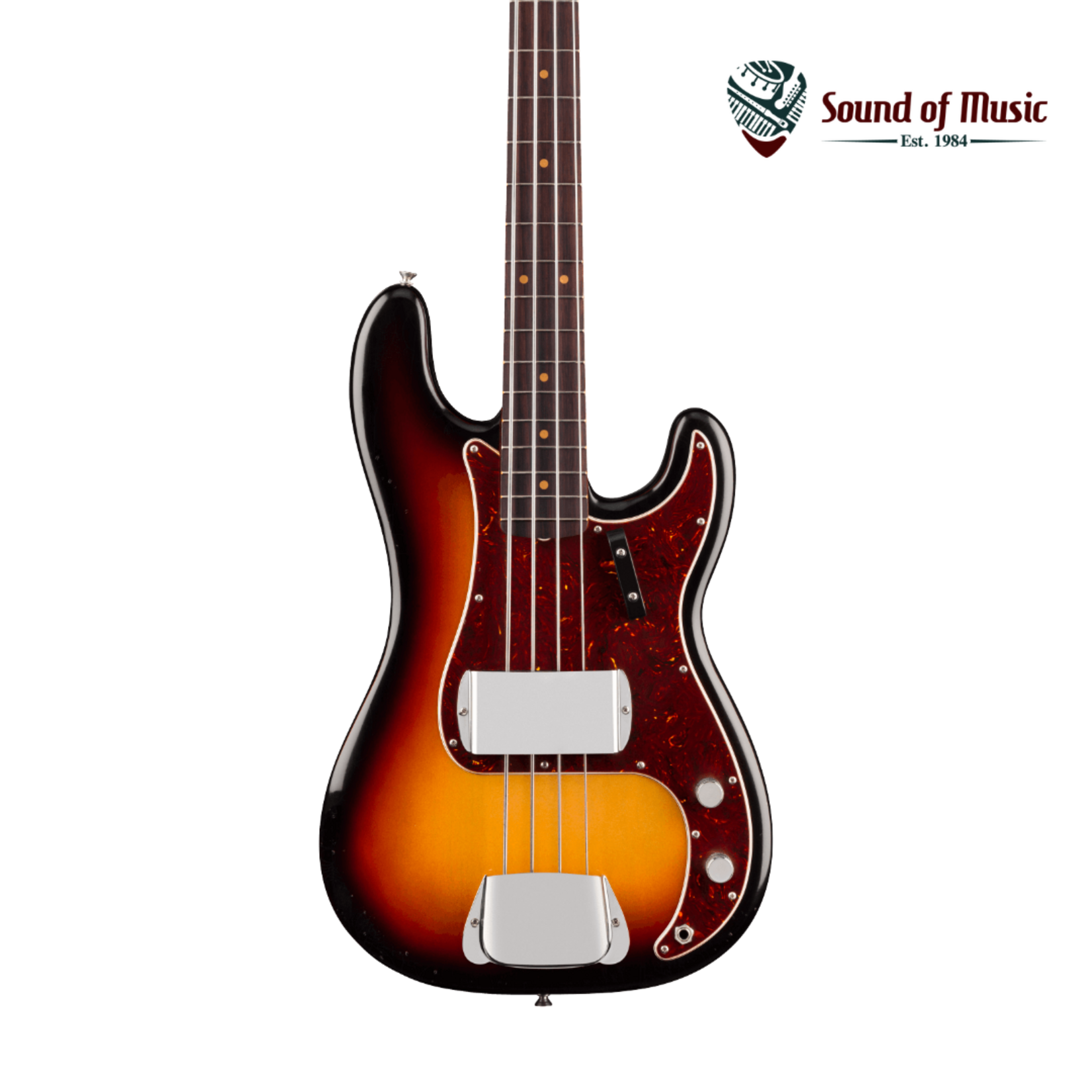 Fender James Jamerson 1962 Precision Bass, Rosewood Fingerboard W/Case - 3-Tone Sunburst