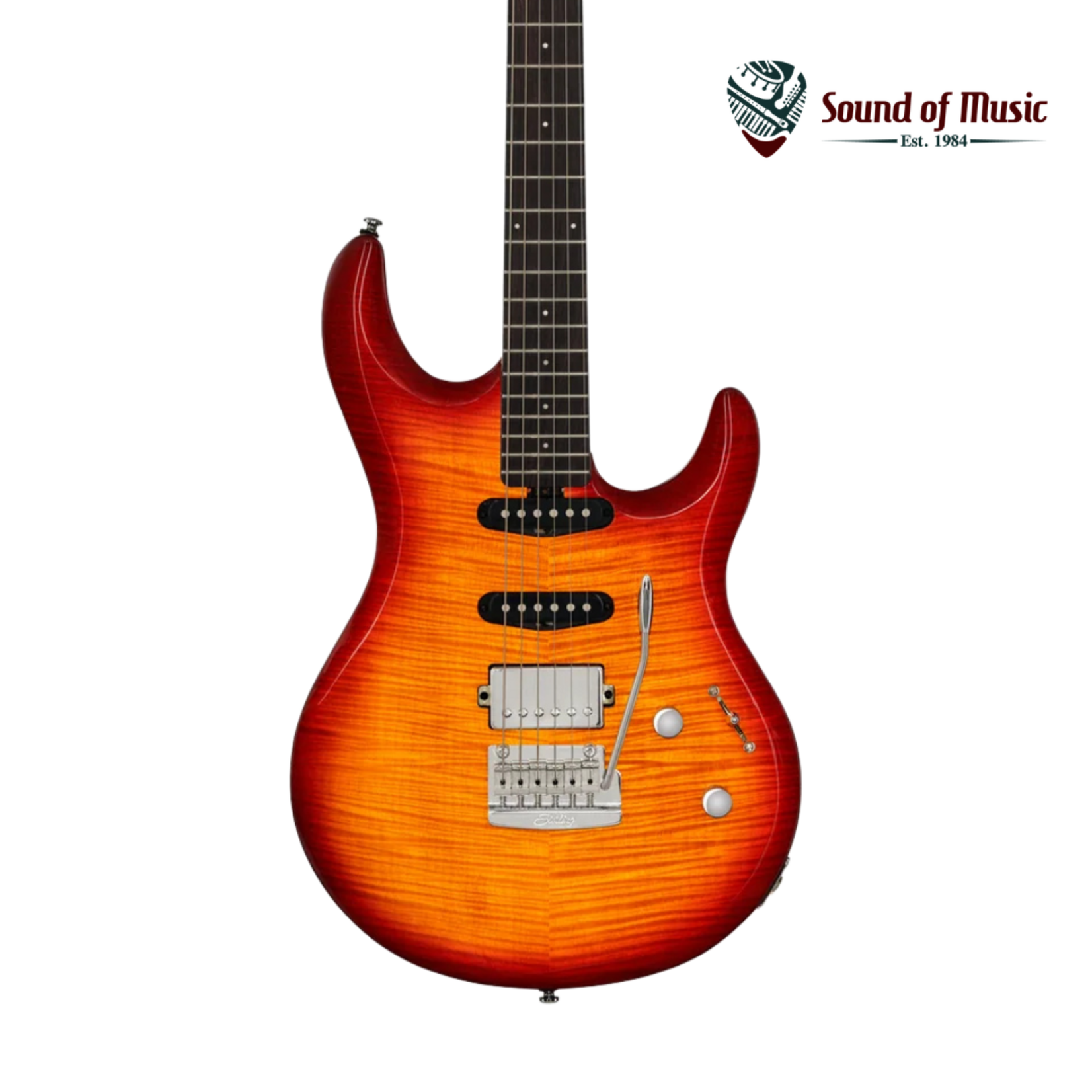 Sterling By Music Man LK100 Steve Lukather Signature Electric Guitar - Heritage Cherry Burst