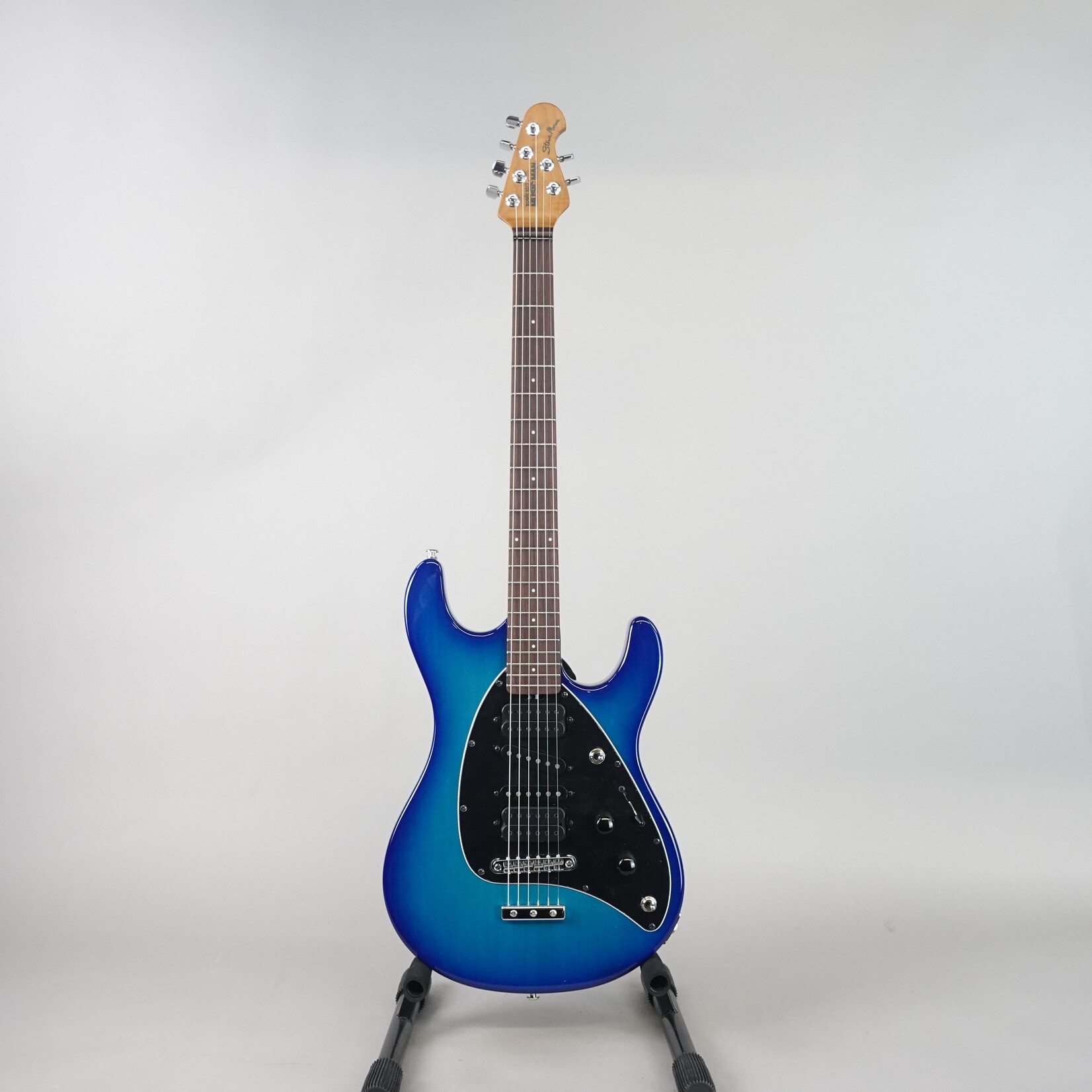 Ernie Ball Music Man Steve Morse Signature Electric Guitar - Morse Blue Burst