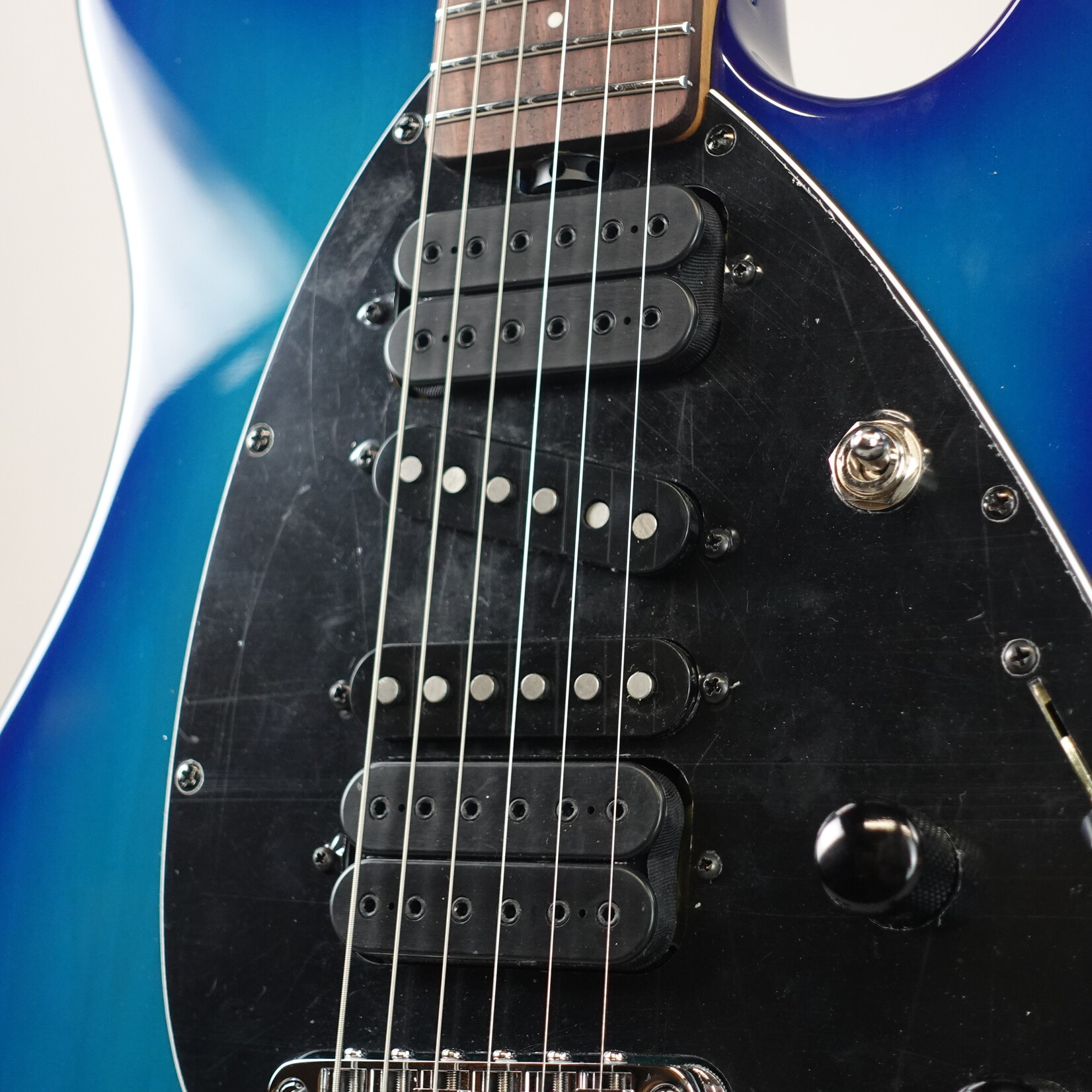 Ernie Ball Music Man Steve Morse Signature Electric Guitar - Morse Blue Burst