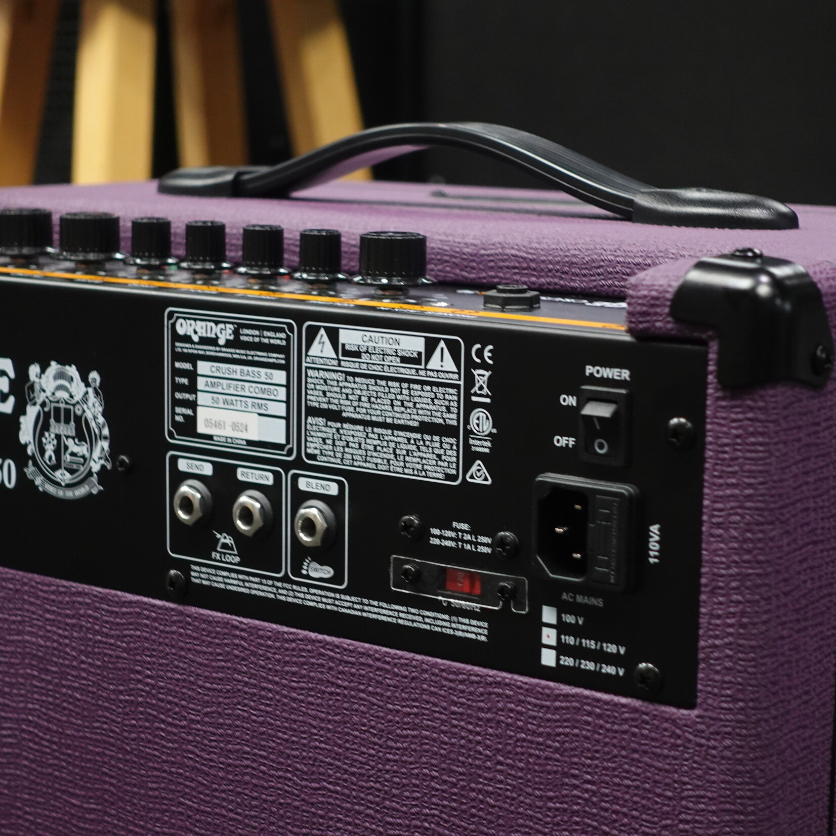 Orange Crush Bass 50 Glenn Hughes Limited Edition 1x12 50-Watt Combo Bass Amp - Purple (Used)