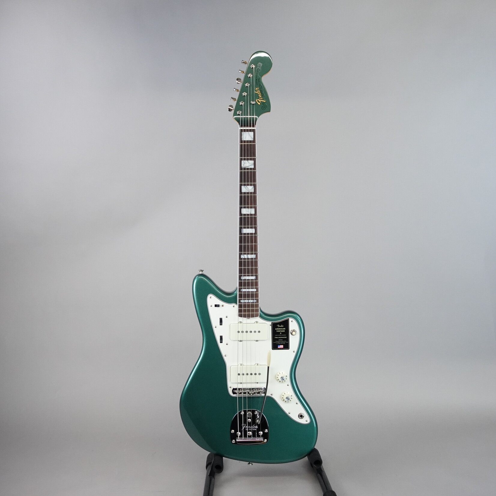 Fender American Vintage II 1966 Jazzmaster, Rosewood Fingerboard W/Case - Sherwood Green Metallic
