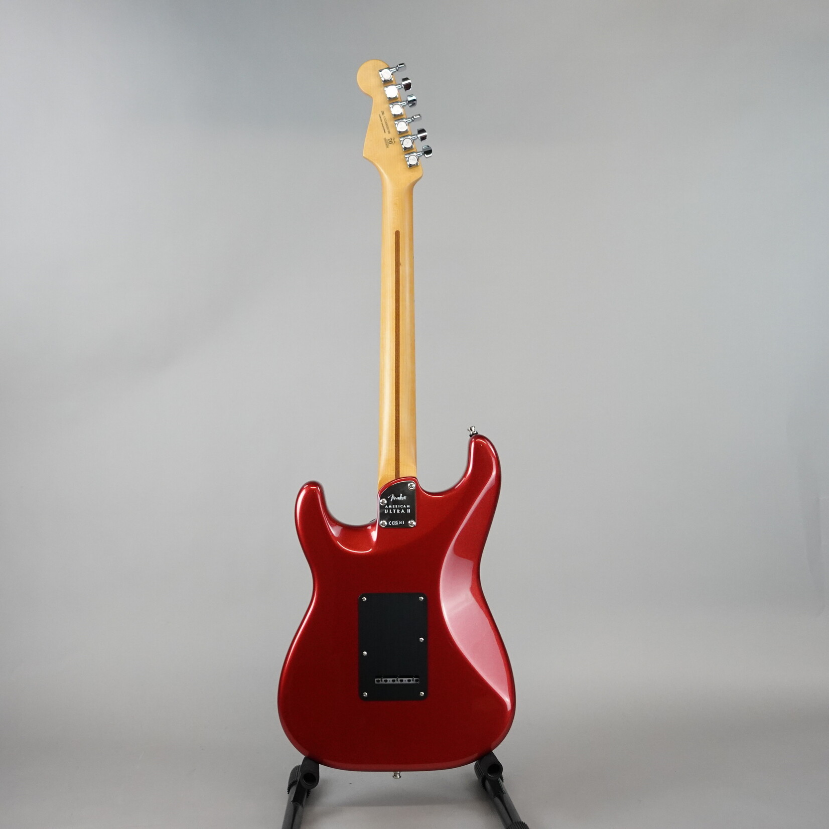 Fender American Ultra II Stratocaster SSS Electric Guitar, Maple Fingerboard W/Case - Sinister Red