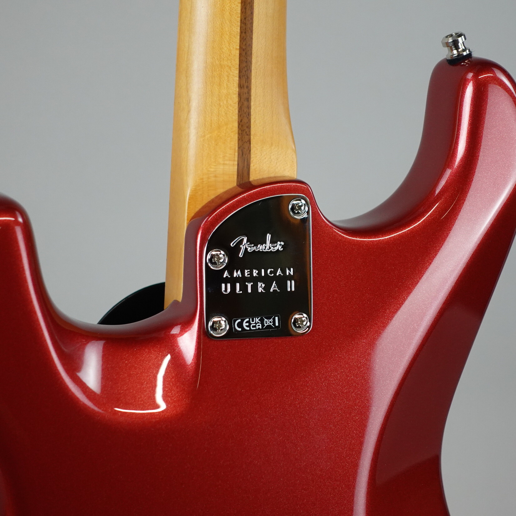 Fender American Ultra II Stratocaster SSS Electric Guitar, Maple Fingerboard W/Case - Sinister Red