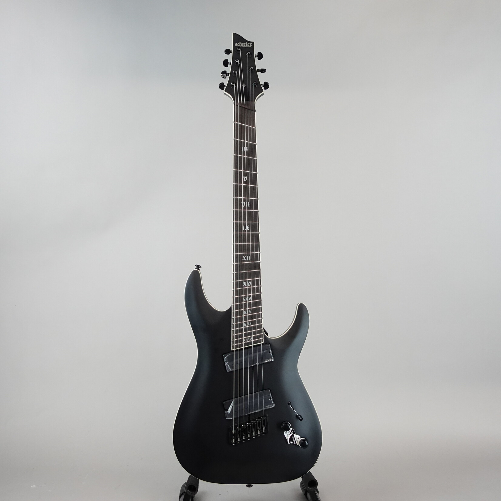 Schecter C-7 SLS Evil Twin Electric Guitar - Satin Black
