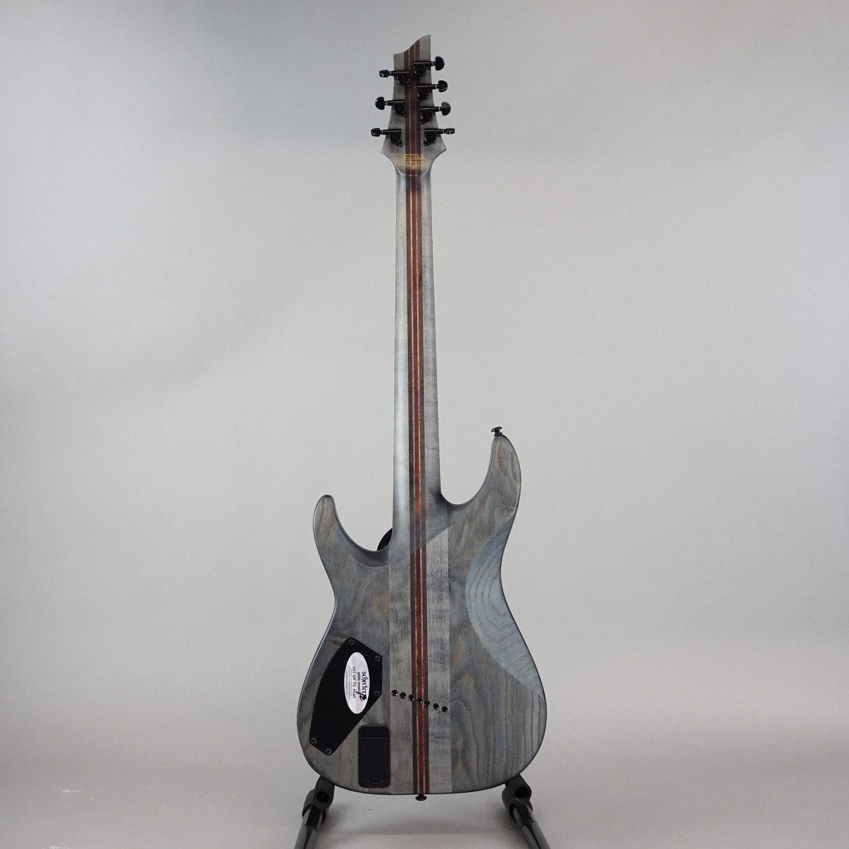Schecter C-7 SLS Evil Twin Electric Guitar - Satin Black