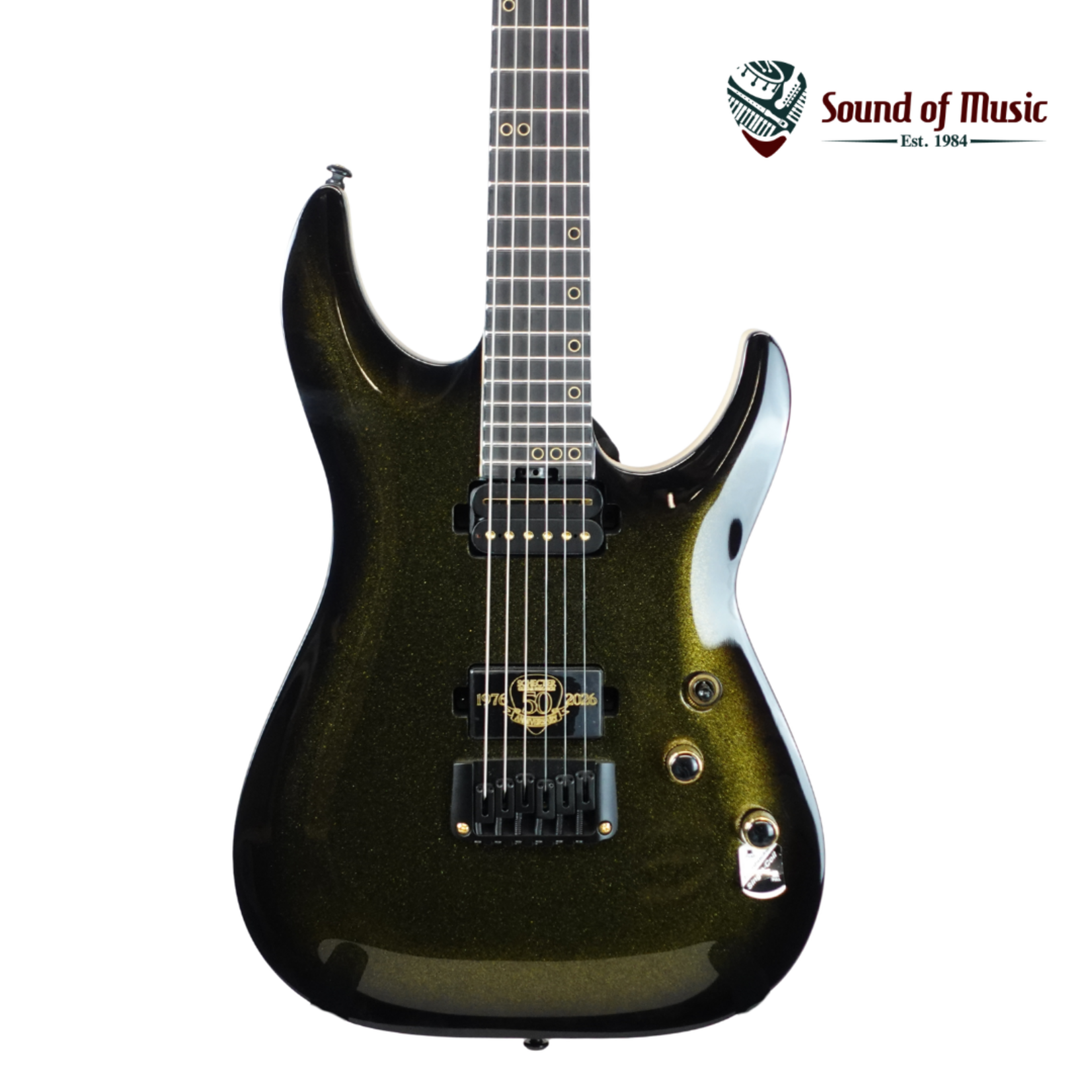 Schecter C-1 50th Anniversary Electric Guitar - 50th Gold Burst