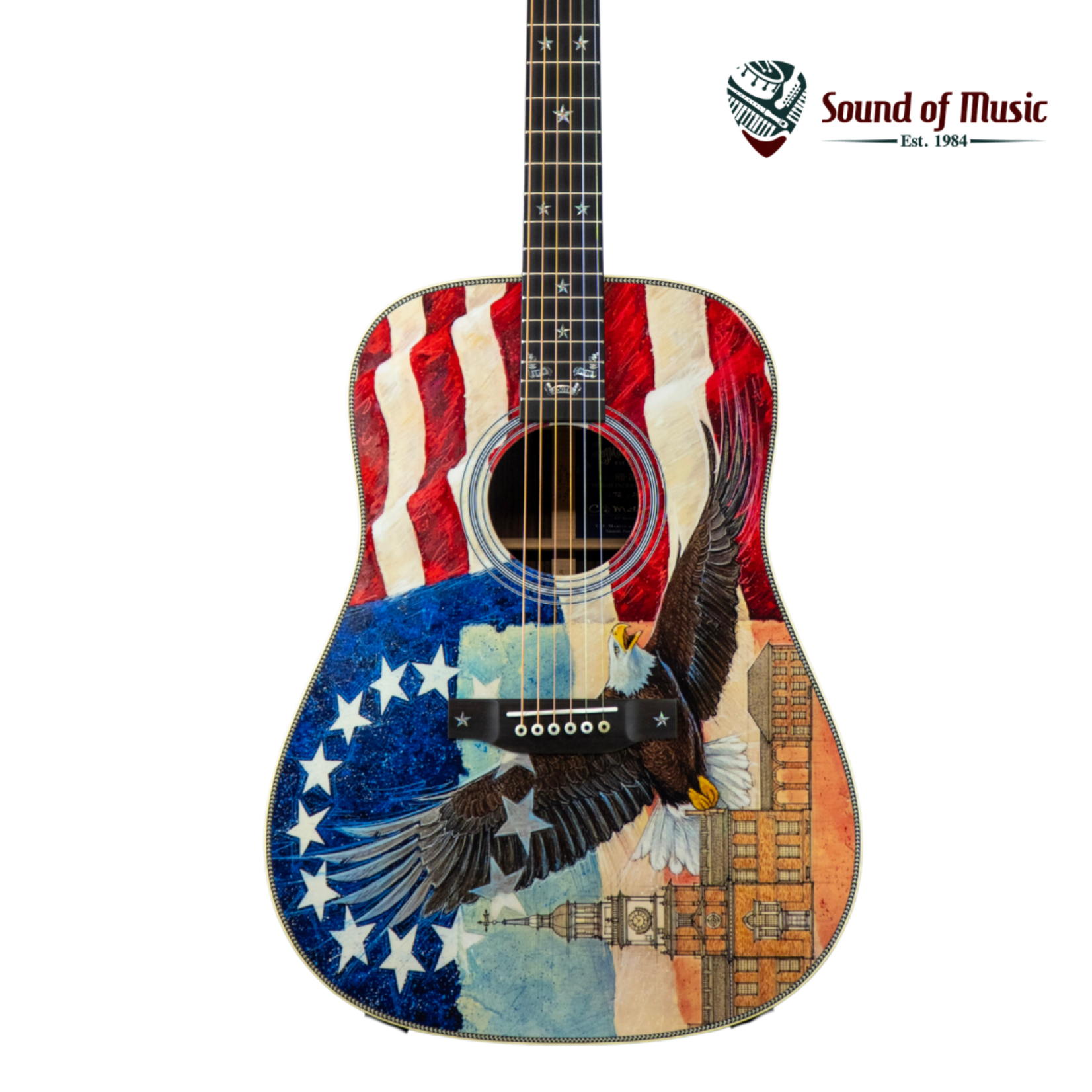 PRE-ORDER Martin Semiquincentennial HD-28 W/Hardshell Case - America 250