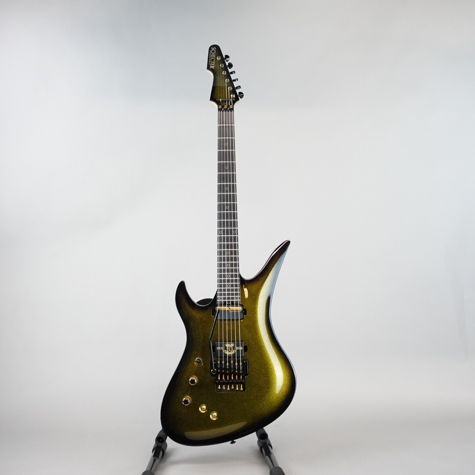 Schecter Avenger FR-S 50th Anniversary Left-Handed Electric Guitar - Gold Burst