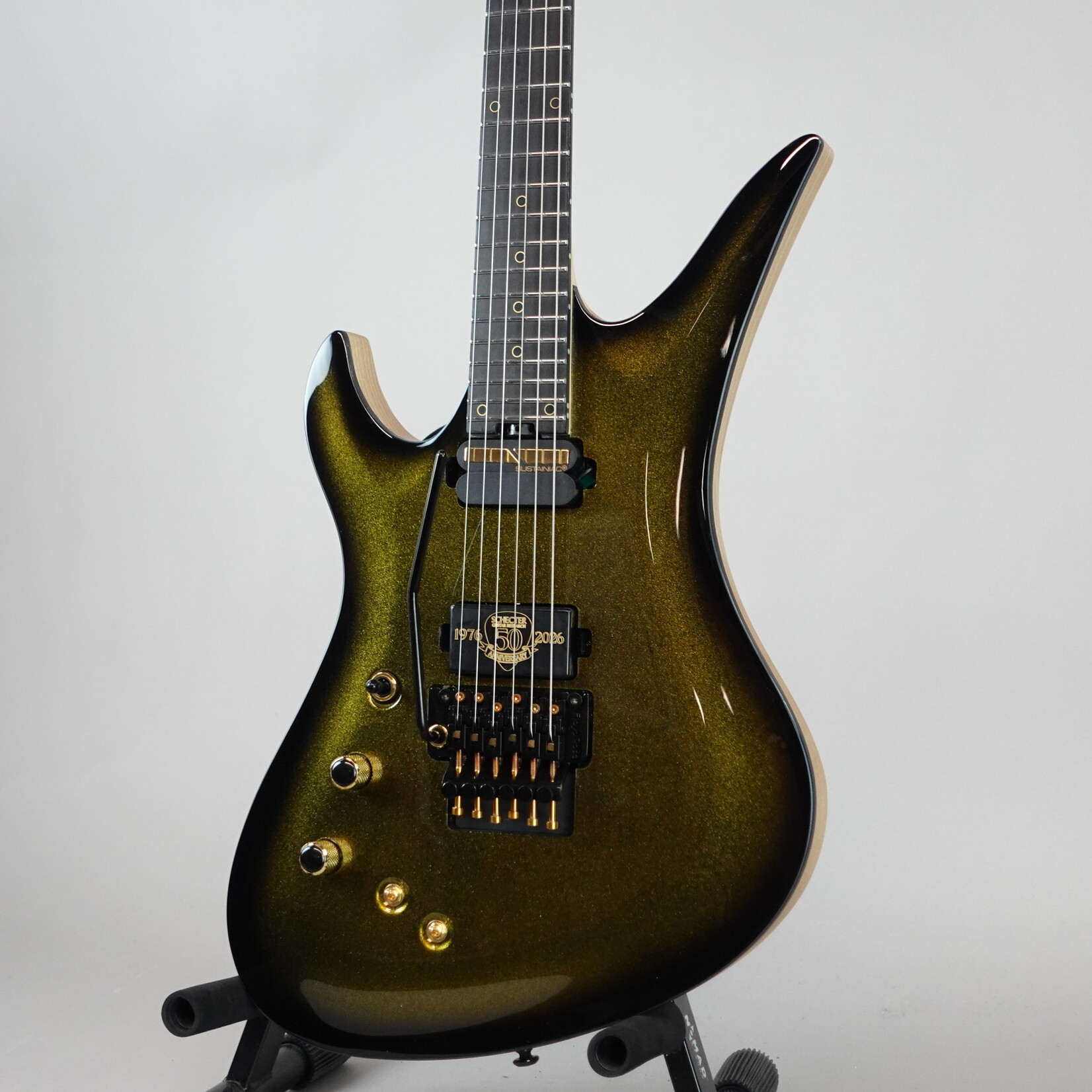 Schecter Avenger FR-S 50th Anniversary Left-Handed Electric Guitar - Gold Burst