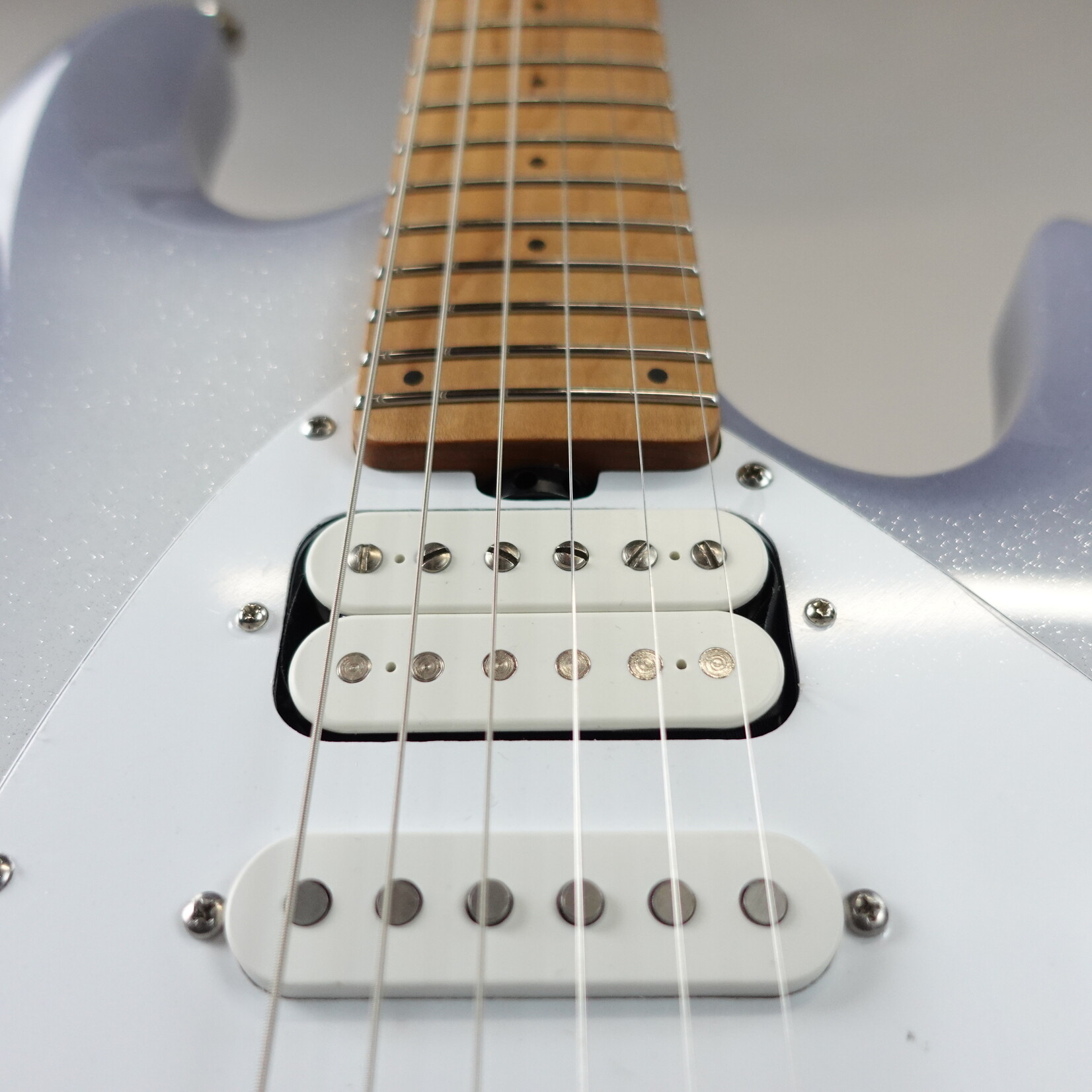 Ernie Ball Music Man HSH Silhouette Electric Guitar - Snowy Night