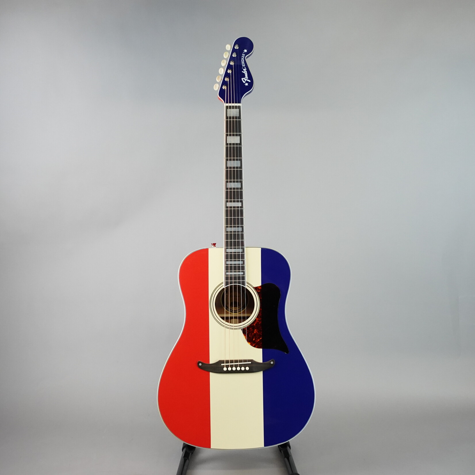 Fender Buck Owens Kingman Acoustic-Electric Guitar w/Case - Red White and Blue (Used)