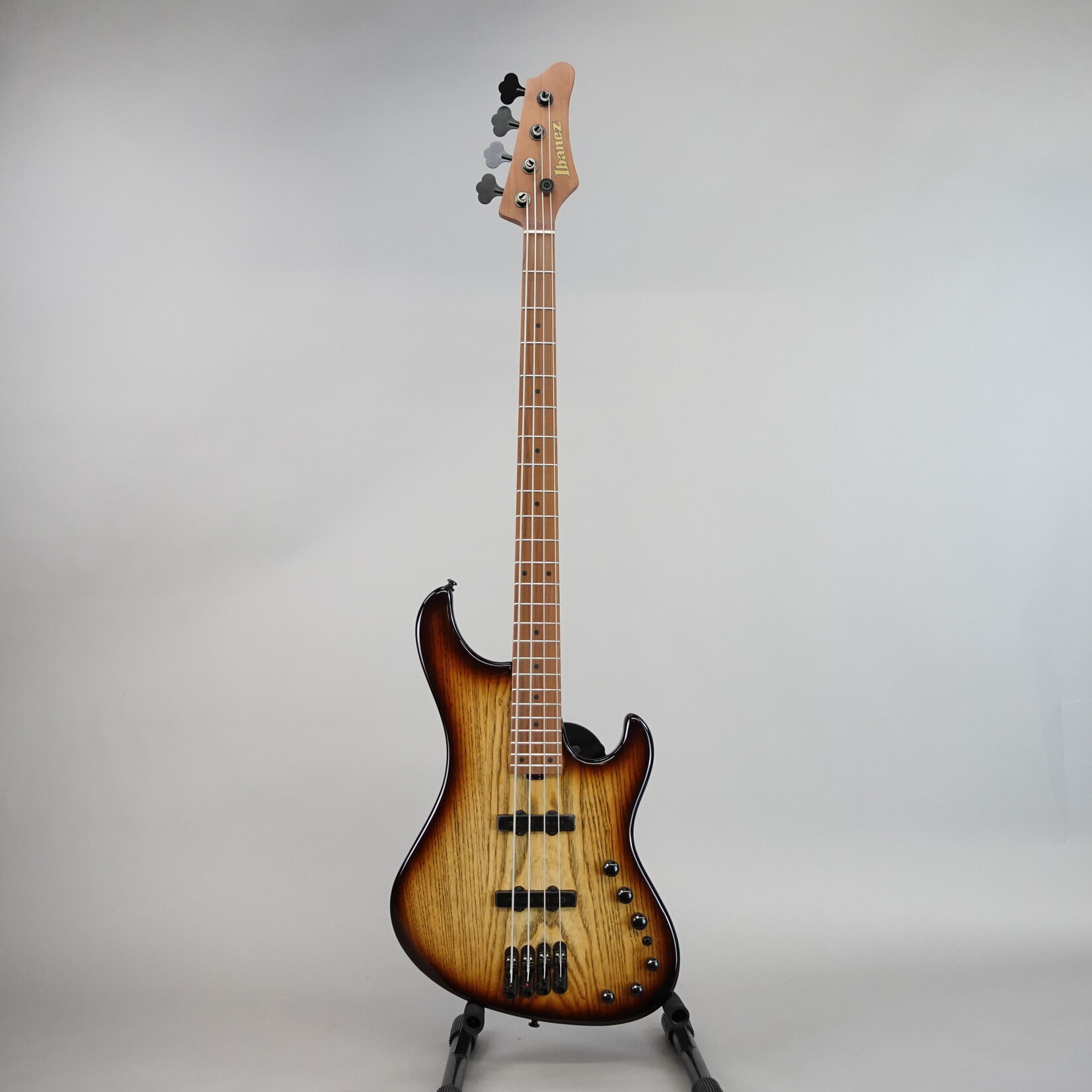 Ibanez Mode MDM1300 Electric Bass Guitar - Natural Stained Amber Burst
