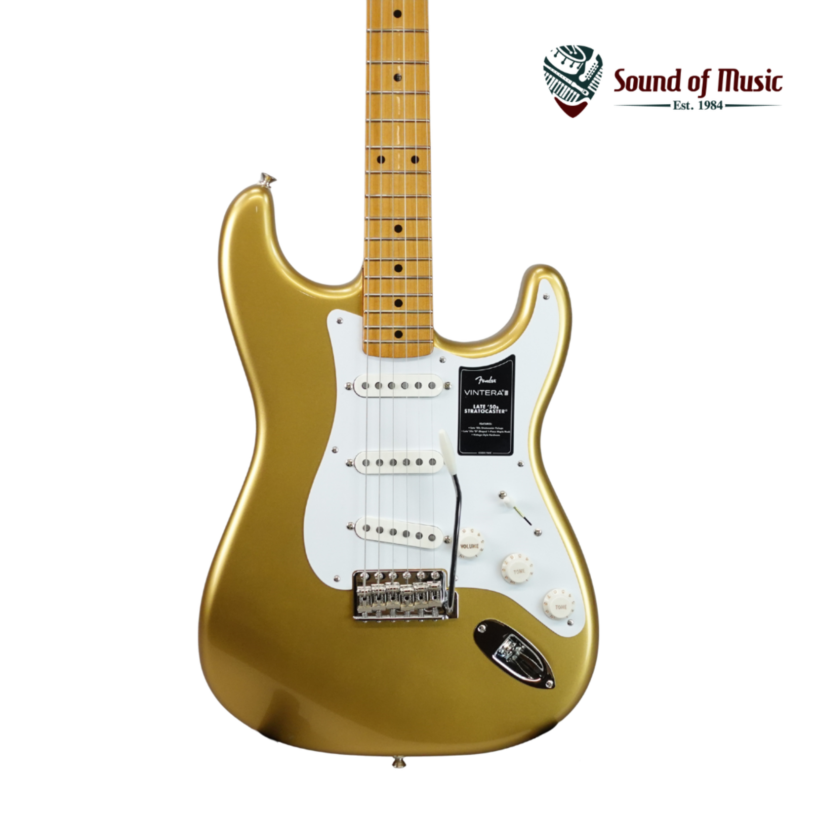 Fender Vintera® III Late '50s Stratocaster®, Maple Fingerboard, Aztec Gold