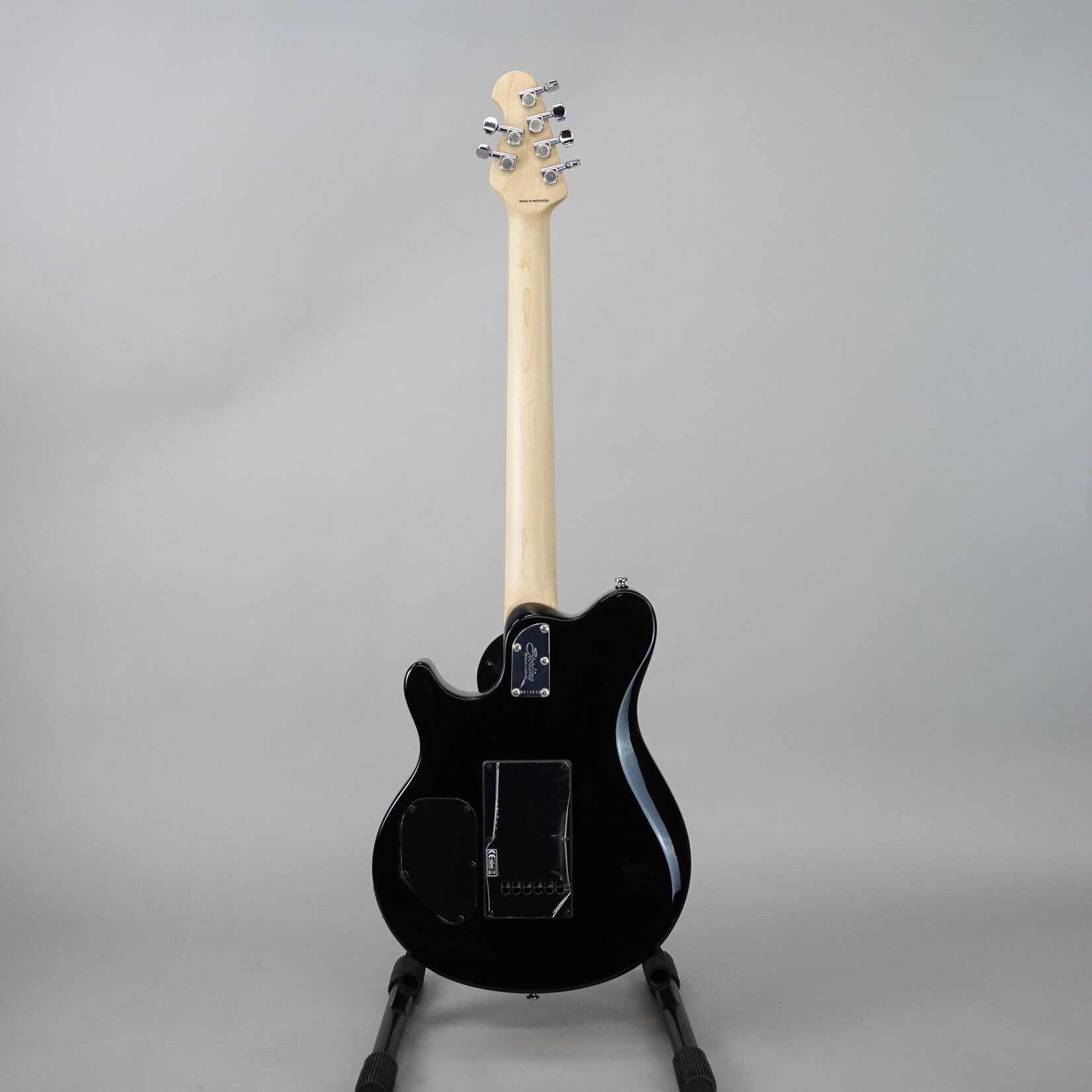 Sterling By Music Man Axis Flame Maple Electric Guitar - Trans Black