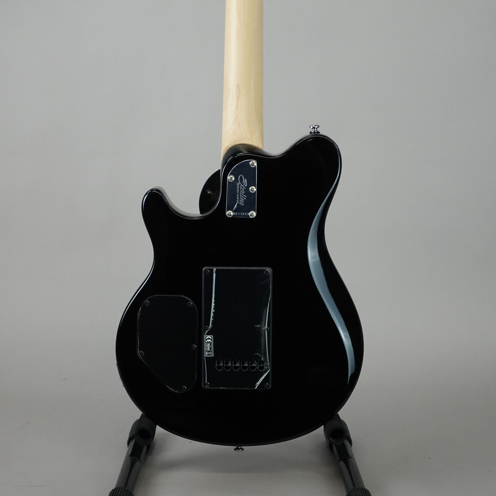 Sterling By Music Man Axis Flame Maple Electric Guitar - Trans Black