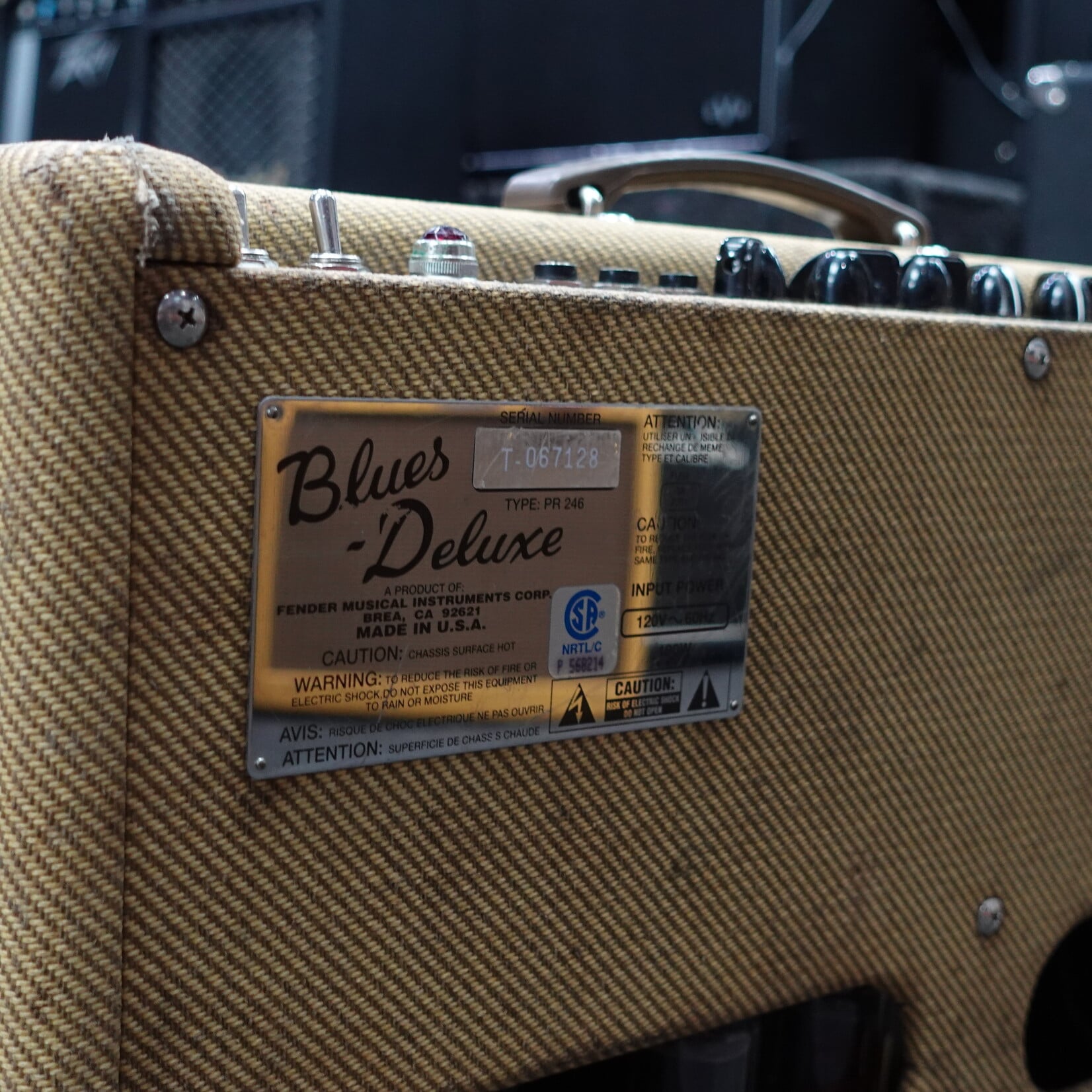 Fender (Circa 90's) Blues Deluxe Combo Tube Amp - Tweed (Used)