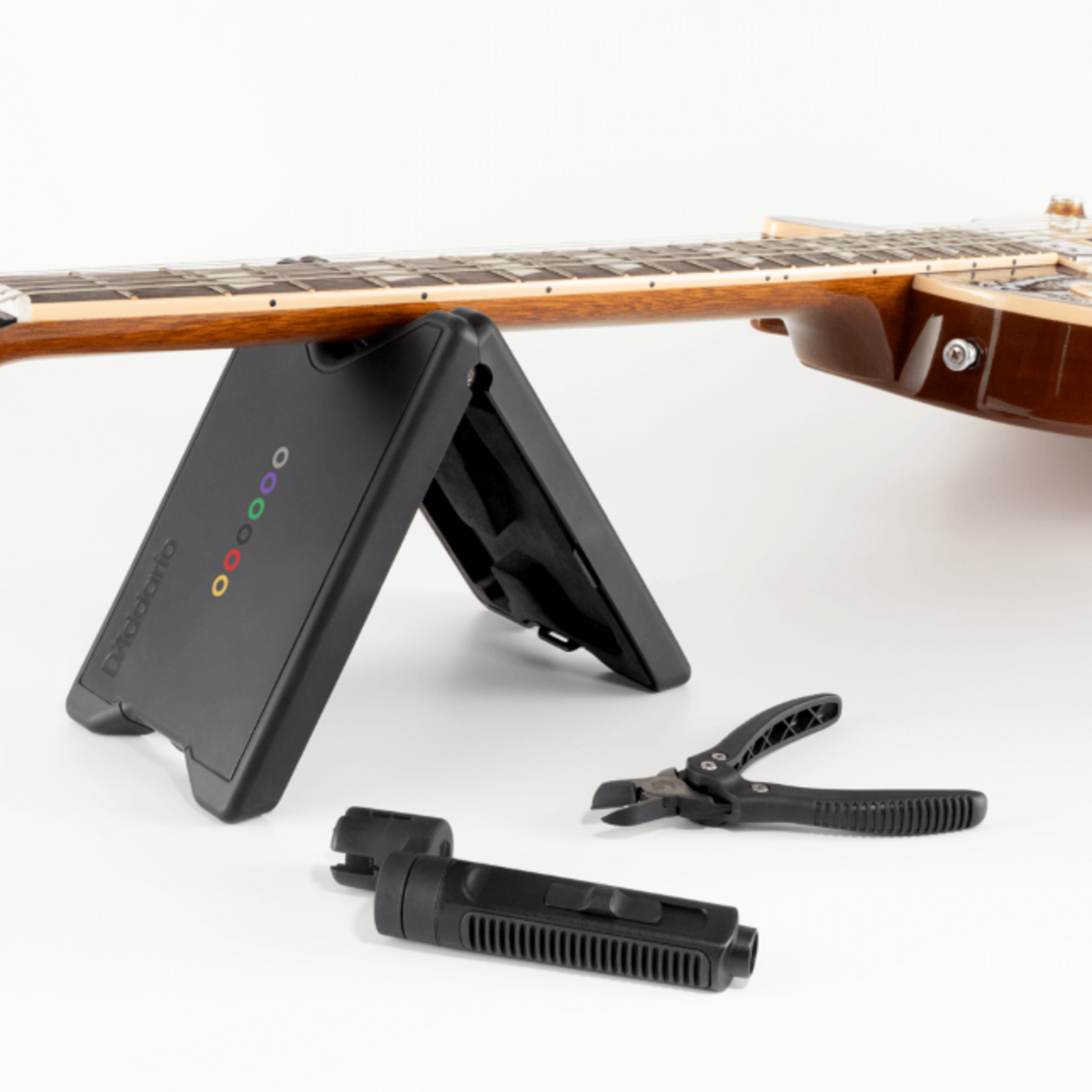 D'Addario Tour-Grade String Change Kit - Winder, Cutter, and Neck Rest