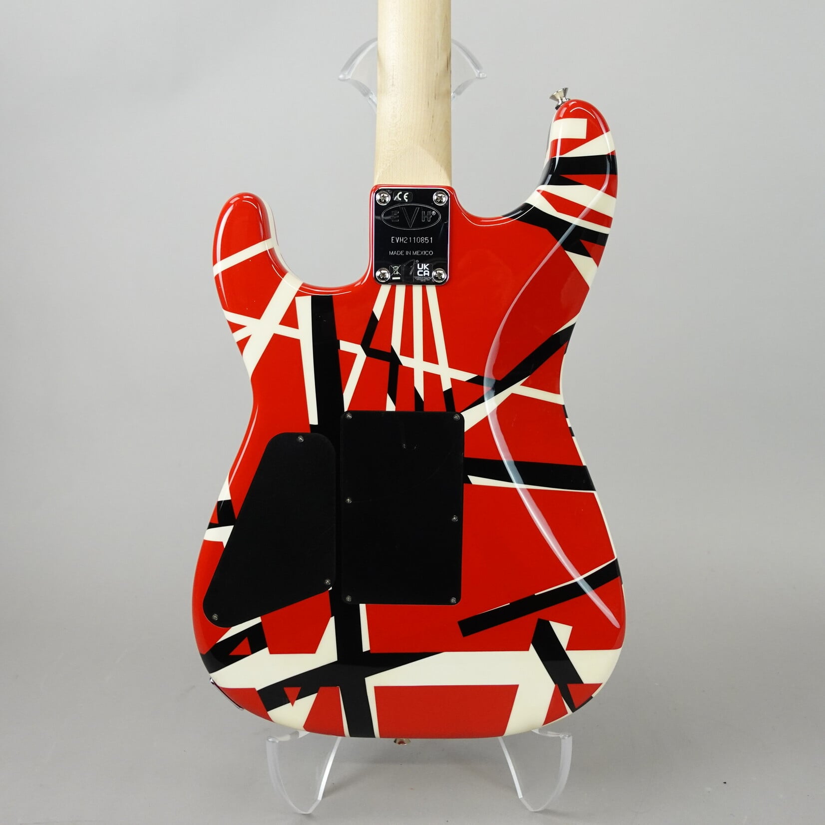 EVH Striped Series Red with Black Stripes W/ Added Neck Pickup (Used)