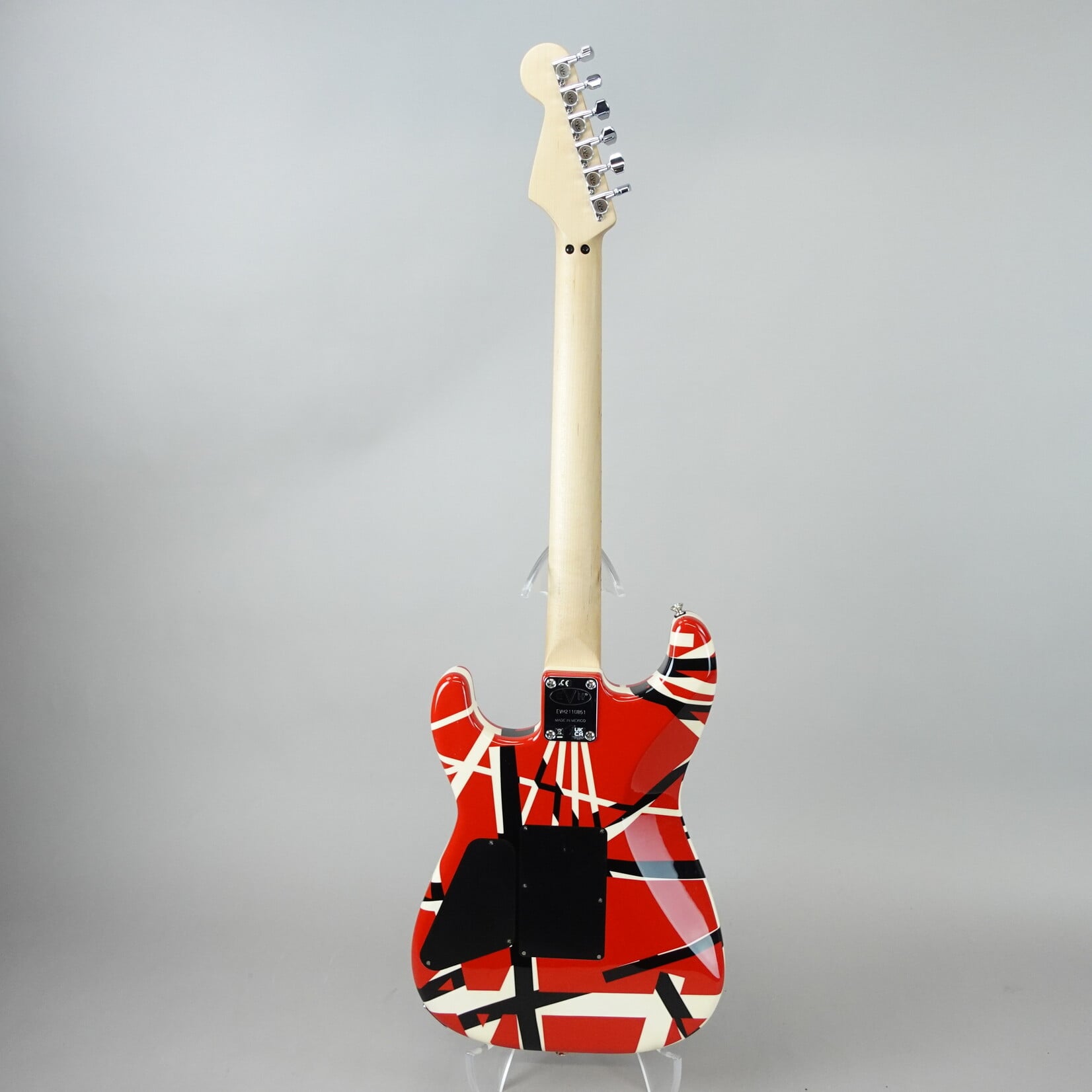 EVH Striped Series Red with Black Stripes W/ Added Neck Pickup (Used)