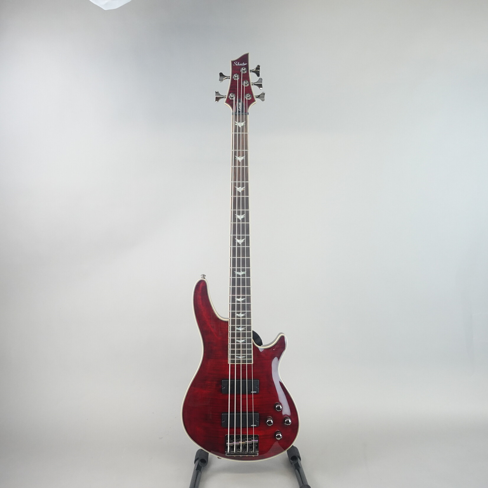 Schecter Diamond Series Extreme 5-String Electric Bass - Black Cherry Transparent (Used)