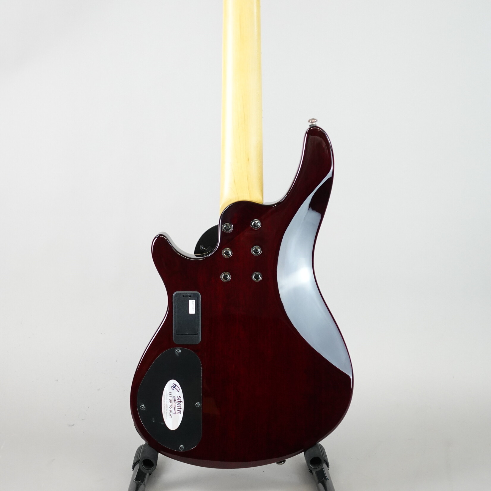 Schecter Diamond Series Extreme 5-String Electric Bass - Black Cherry Transparent (Used)
