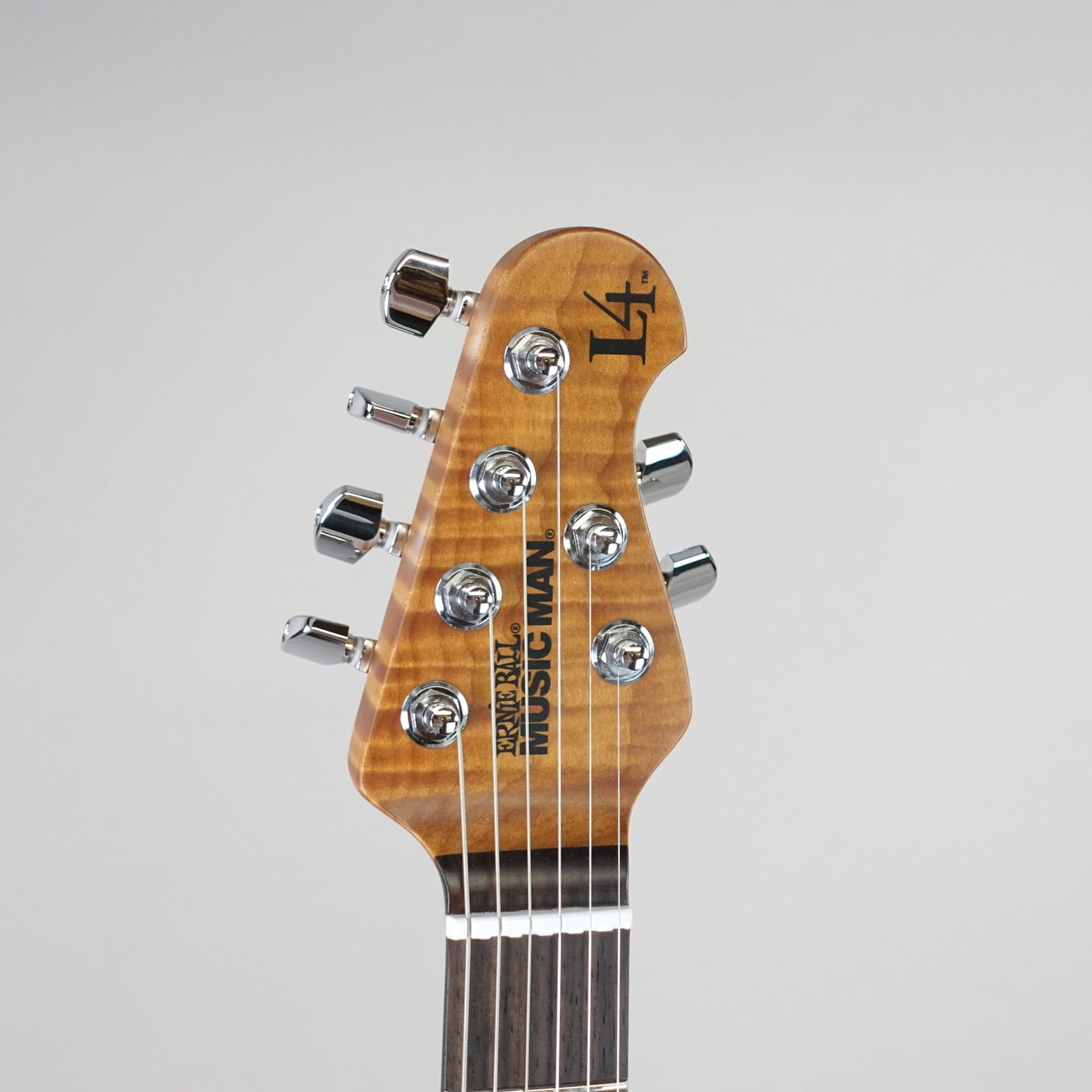 Ernie Ball Music Man Luke 4 Maple Top, Roasted Neck HH Electric Guitar - Blue Flame
