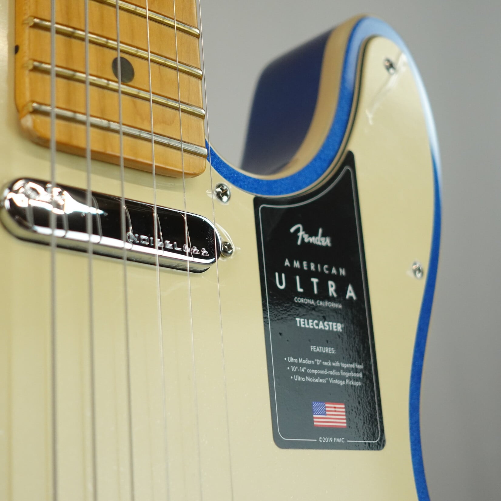 Fender American Ultra Telecaster Maple Fingerboard W/Case - Cobra Blue (Used)