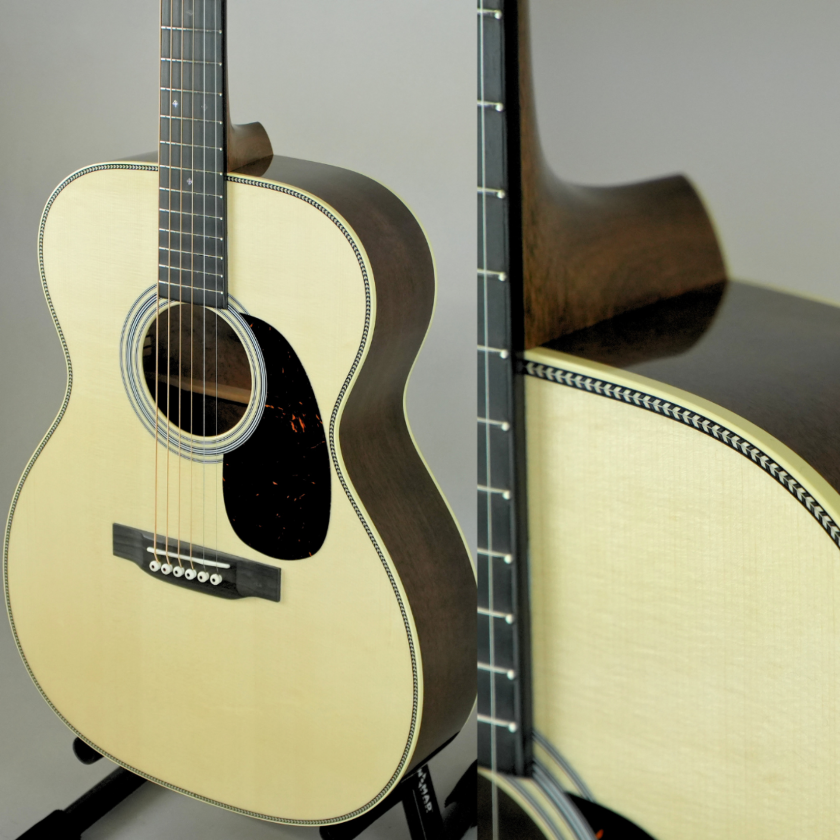 Martin Custom Shop 000/OM Auditorium Acoustic Guitar W/Case - Bastogne Walnut