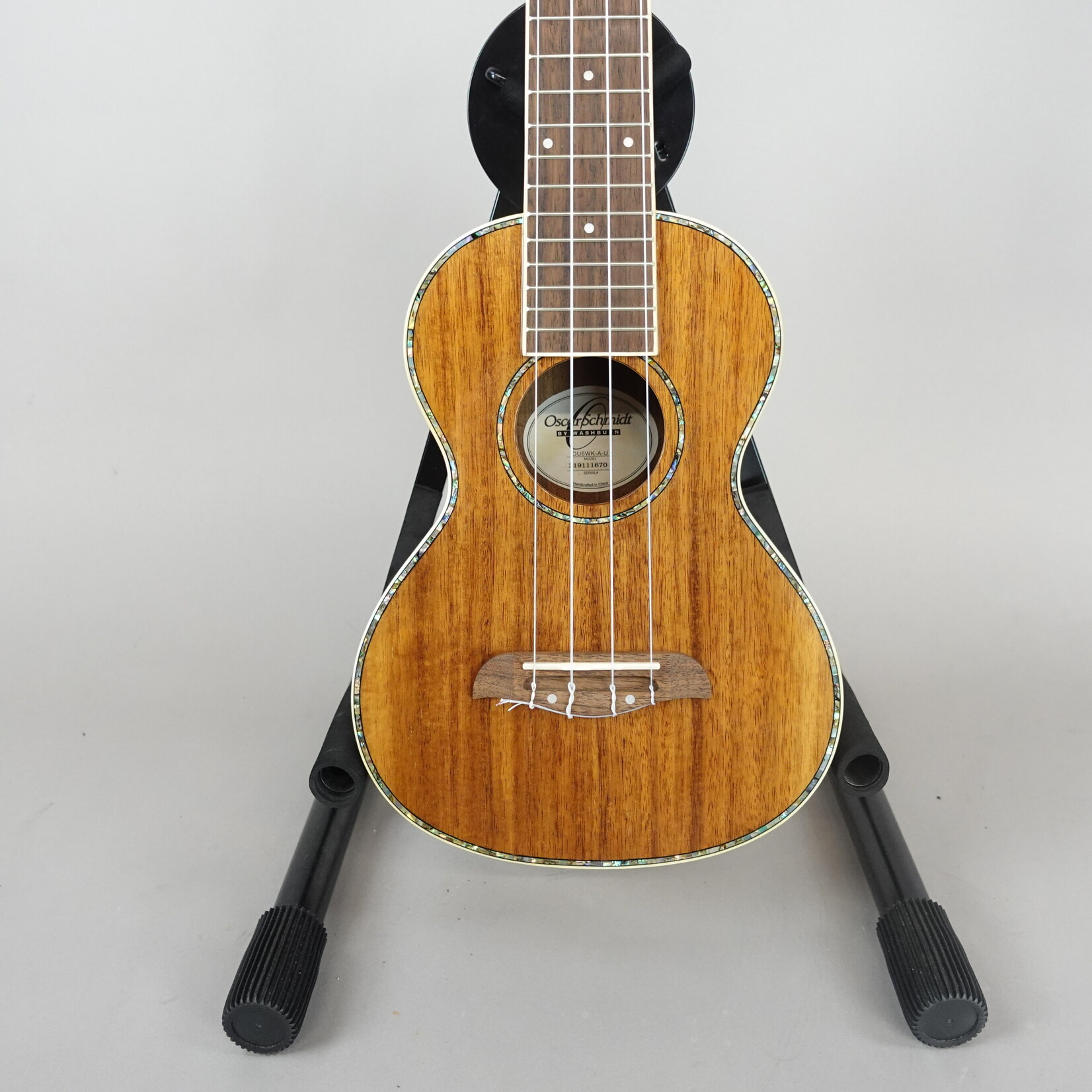 Oscar Schmidt Wide Neck Tenor Ukulele- Natural Koa w/ Gig Bag (Used)