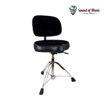 Roc-N-Soc Roc-N-Soc Nitro Extended Gas Drum Throne with Original Saddle & Back - Black