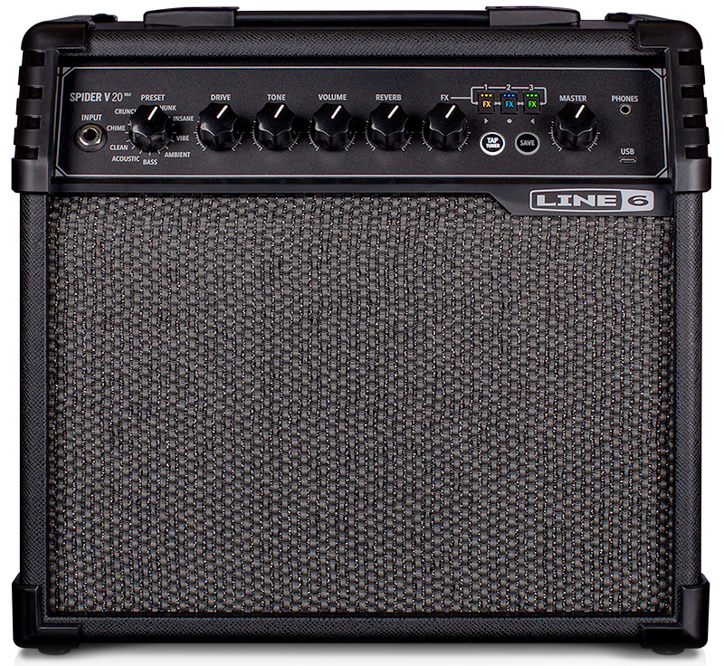 Line 6 Spider V 20 MkII 1 x 8-inch 20-Watt Modeling Combo Amp