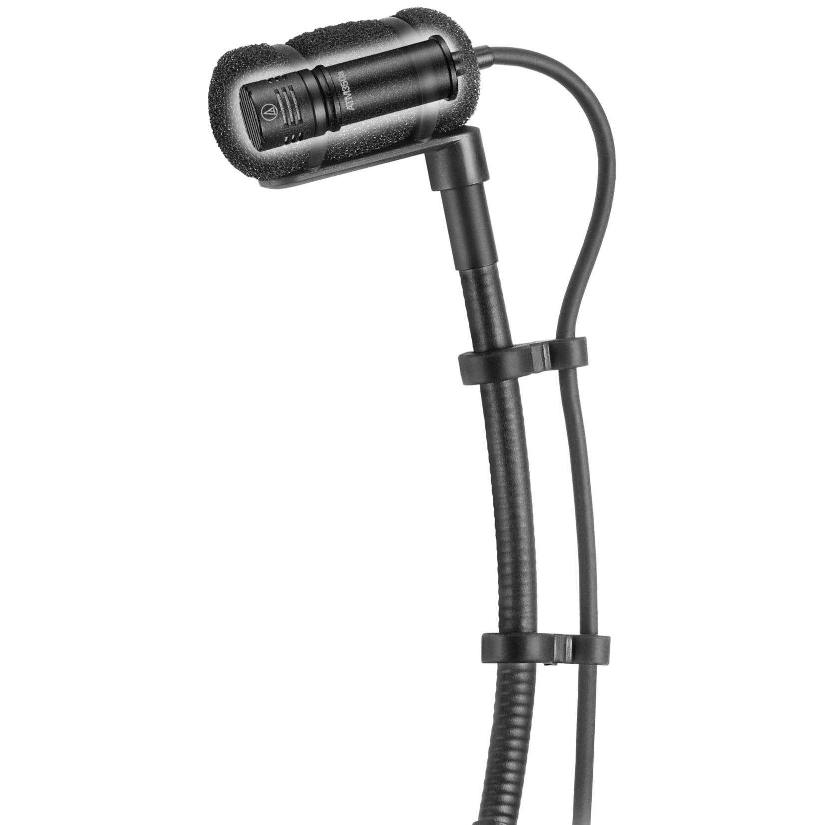 Audio-Technica ATM350PL Cardioid Condenser Instrument Mic w/Gooseneck & Magnetic Piano Mount - Long