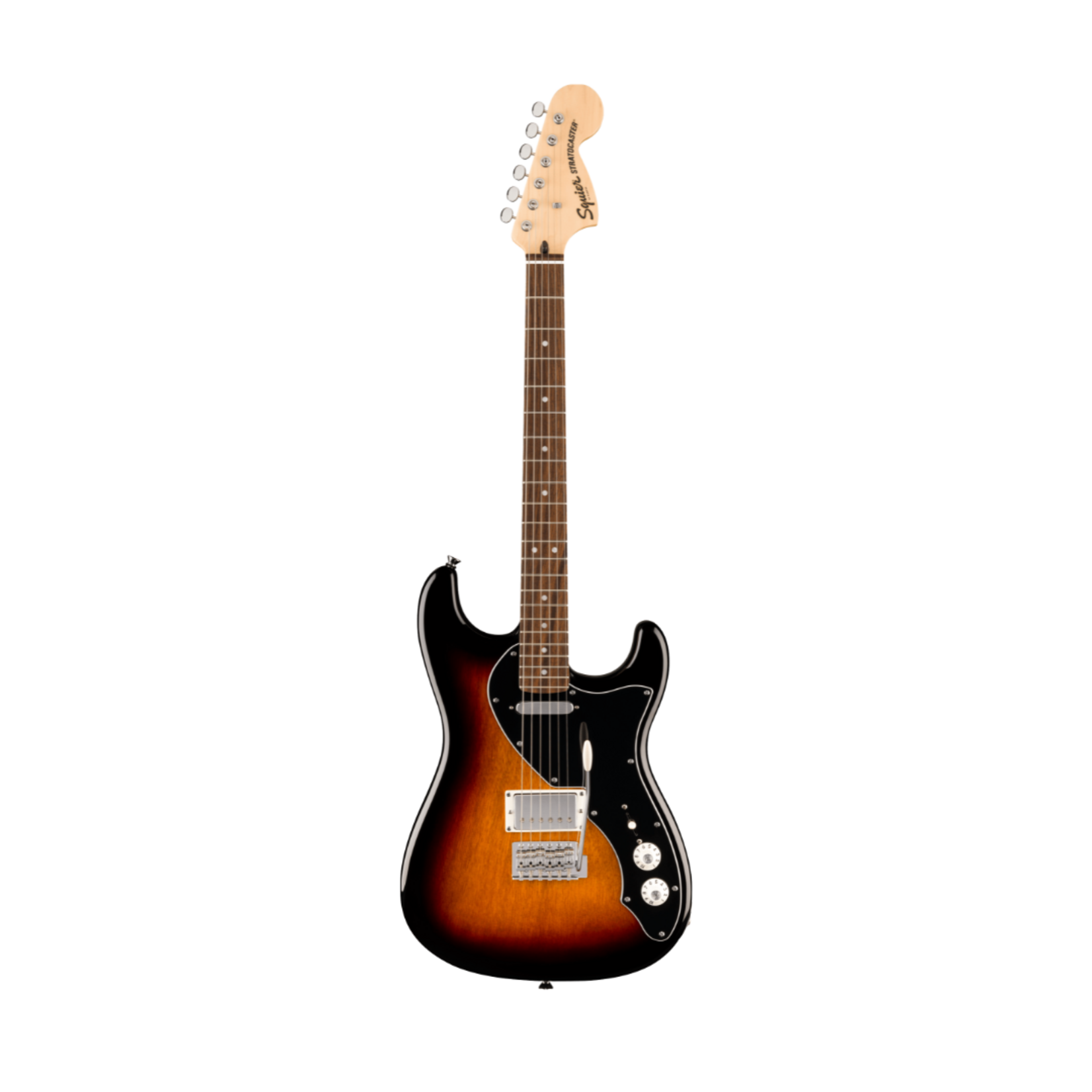 Squier Paranormal Stratocaster® Deluxe, Laurel Fingerboard, Black Pickguard, 3-Color Sunburst