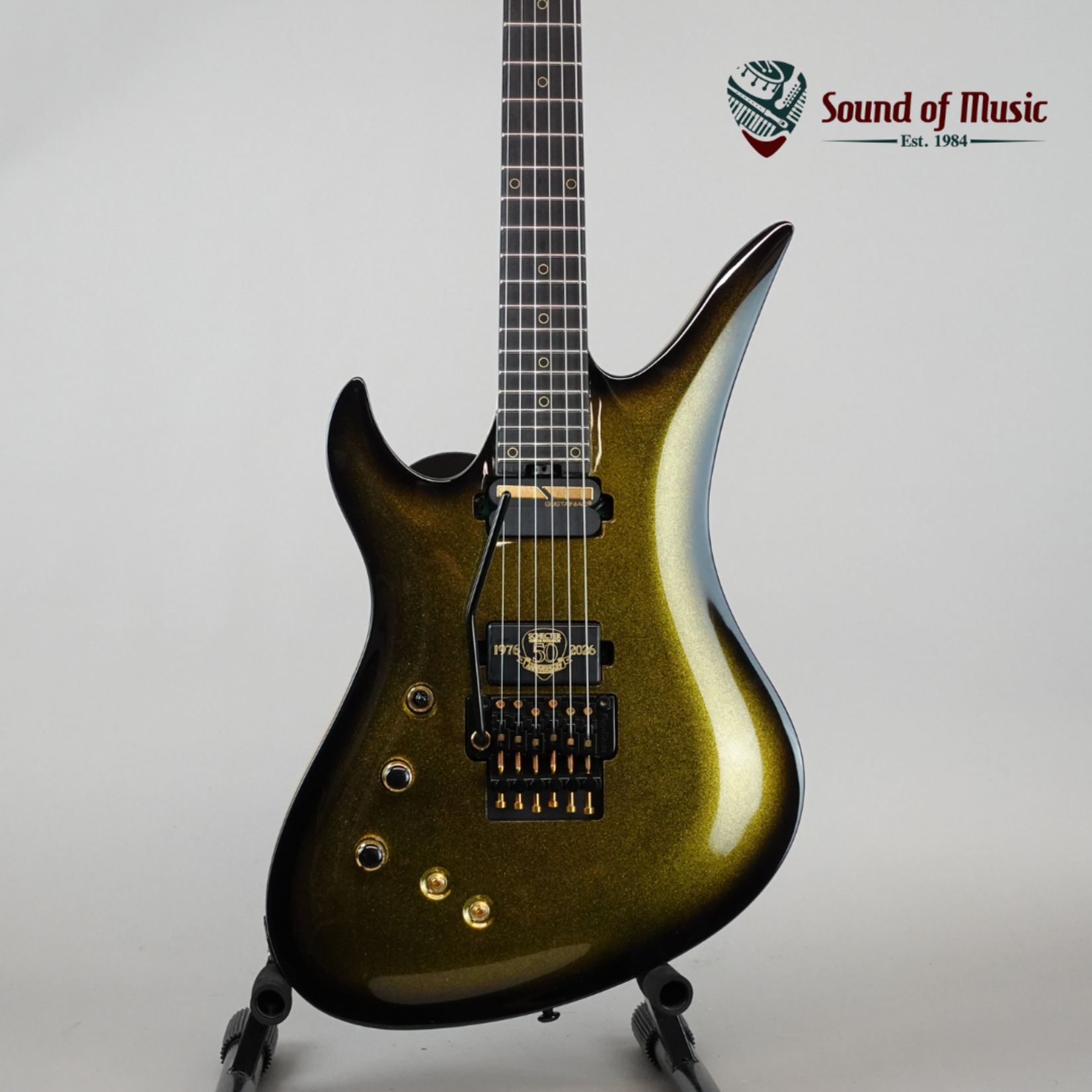 Schecter Avenger FR-S 50th Anniversary Left-Handed Electric Guitar - Gold Burst (Used)