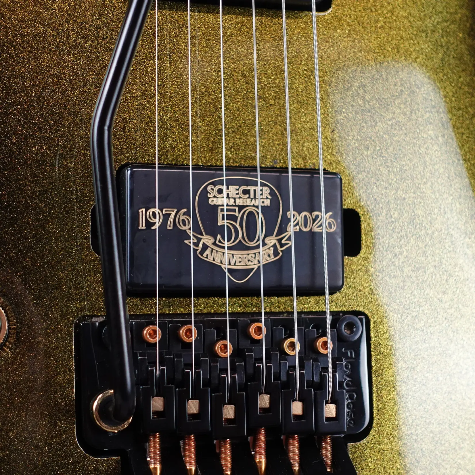 Schecter Avenger FR-S 50th Anniversary Left-Handed Electric Guitar - Gold Burst (Used)