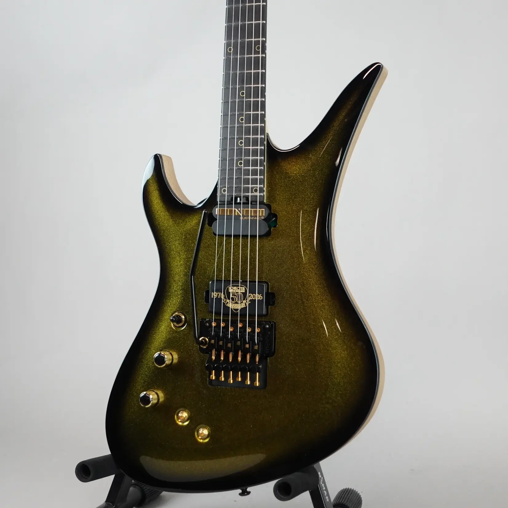 Schecter Avenger FR-S 50th Anniversary Left-Handed Electric Guitar - Gold Burst (Used)