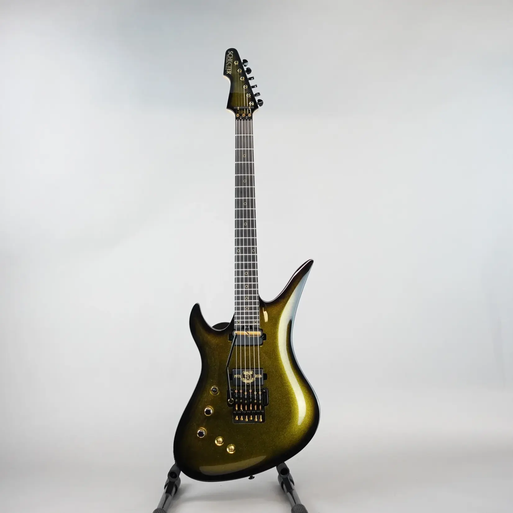 Schecter Avenger FR-S 50th Anniversary Left-Handed Electric Guitar - Gold Burst (Used)