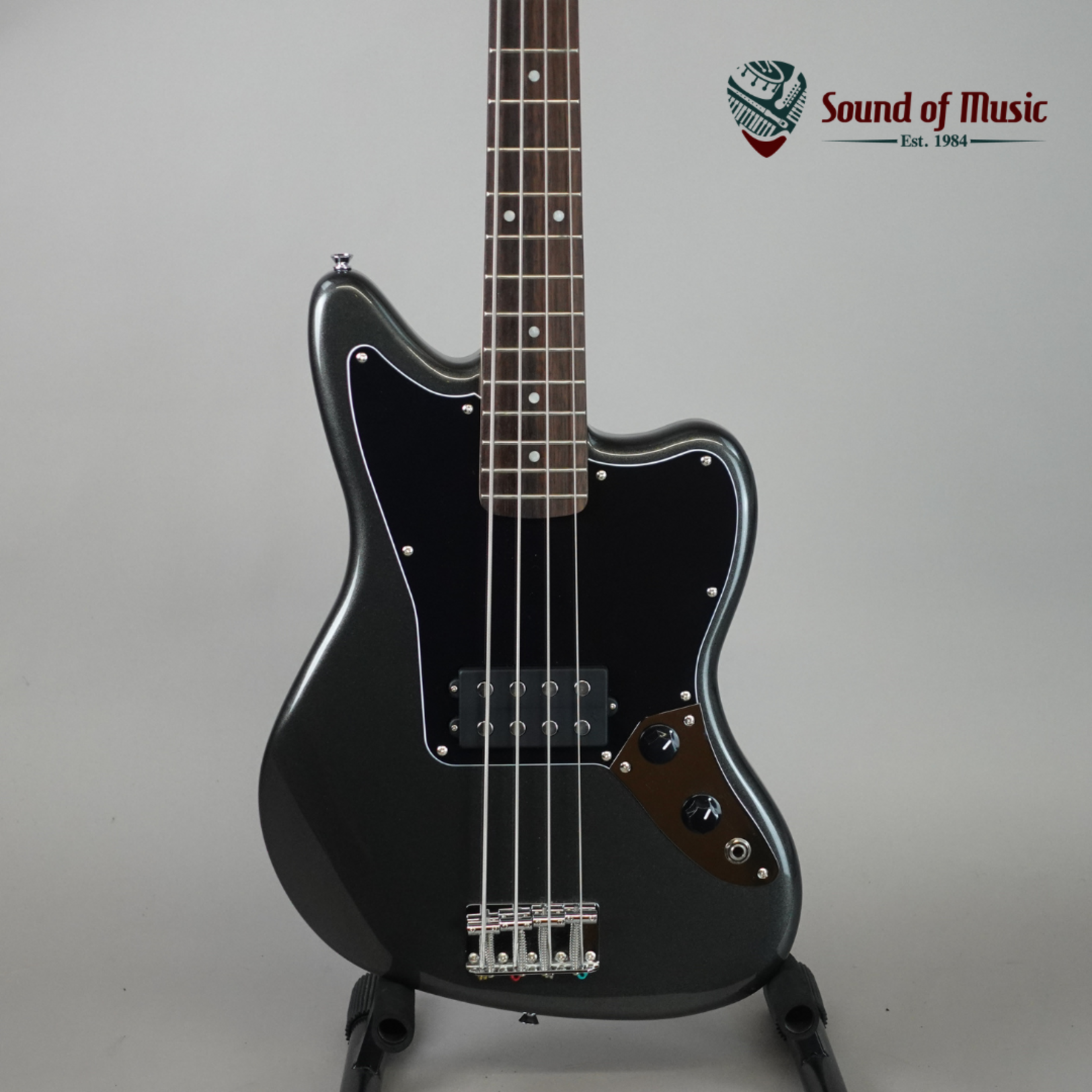 Squier Affinity Series Jaguar Bass H - Charcoal Frost Metallic (Used)