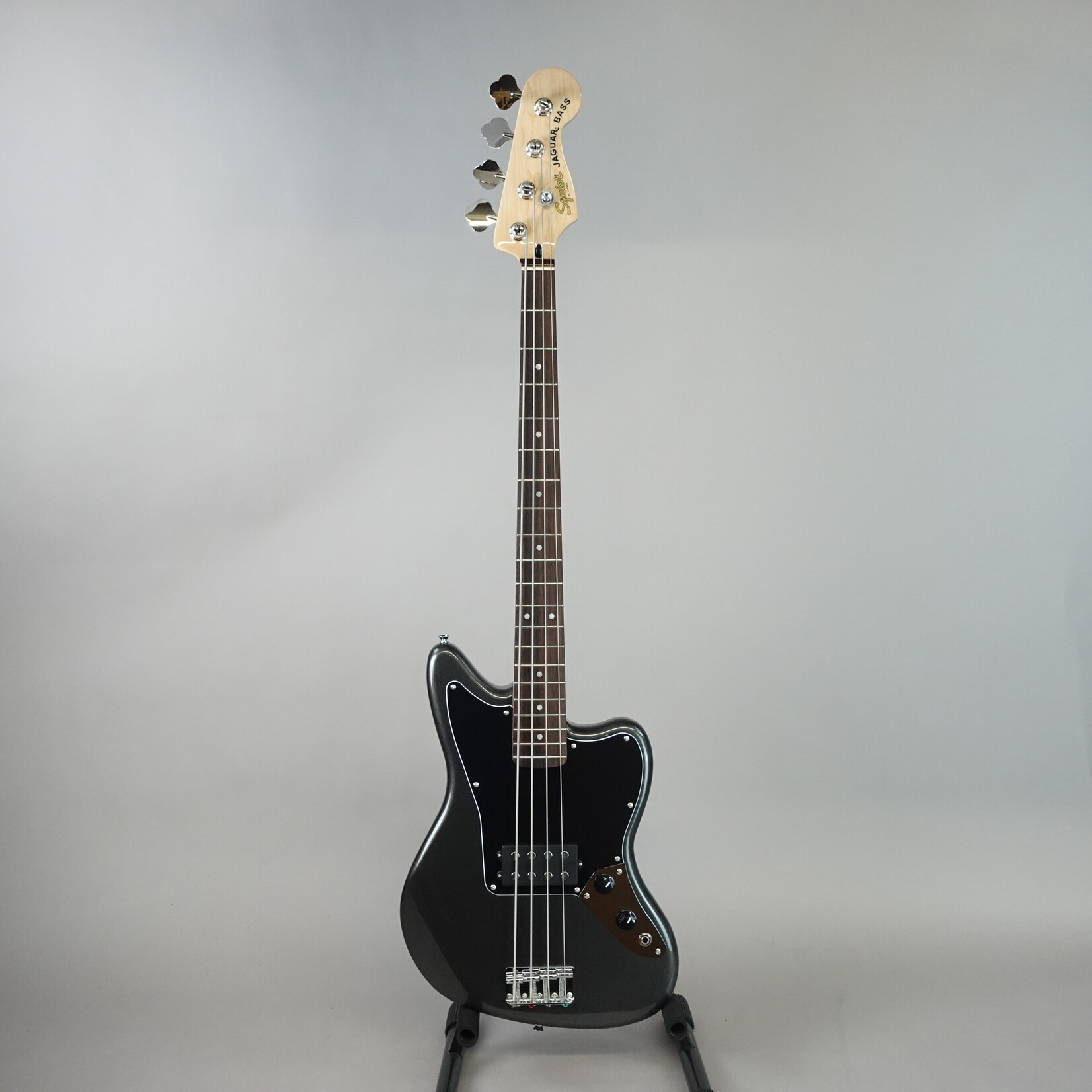 Squier Affinity Series Jaguar Bass H - Charcoal Frost Metallic (Used)