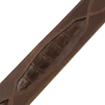 Levy's Levy's Select Exotic Series Guitar Strap - Brown, Crocodile Leather