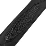 Levy's Levy's Select Exotic Series Guitar Strap - Black, Crocodile Leather