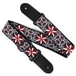 Walker & Williams OOAK-60 Black And White Lace Design Strap w/Spin Stars