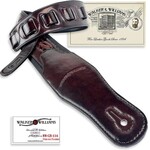 Walker & Williams GB-134 Oxblood Brown Native American Feather Padded Strap