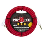 Pig Hog Pig Hog Hex Series Silent Cable 18.6 ft - Candy Apple Red