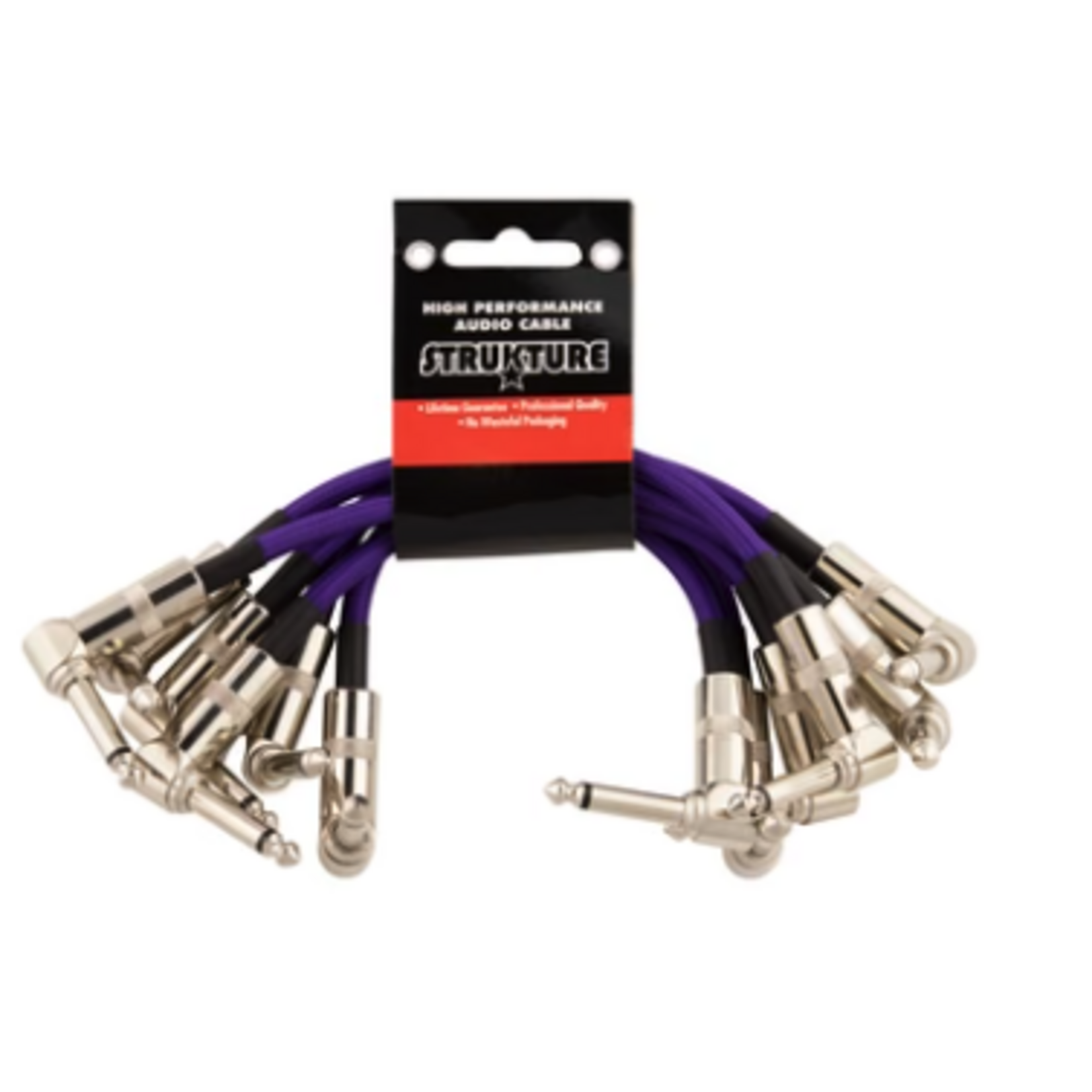 Strukture 6 in Patch Cable - Purple 6 Pack